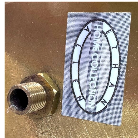 Ethan Allen 2 Vintage Lucite Brass Graduated Candle Holder Pair MCM Modernist - Picture 6 of 8